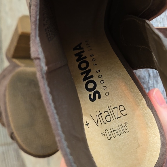 Sonoma Brown Heeled Shoes, Women's Size 7, Great Condition - Picture 10 of 10